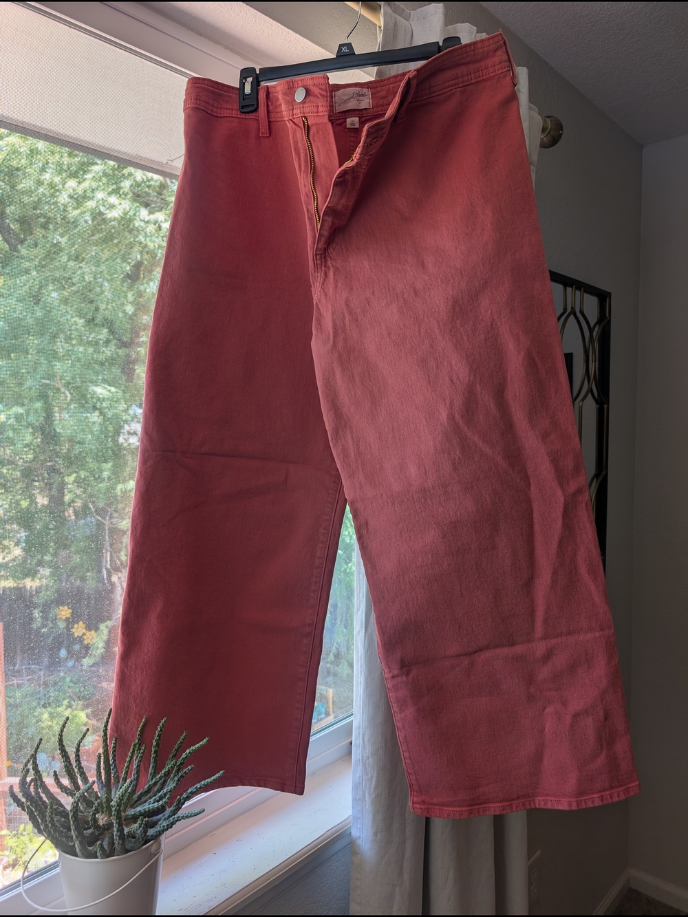 Universal Thread Coral Wide-Leg High-Rise Pants